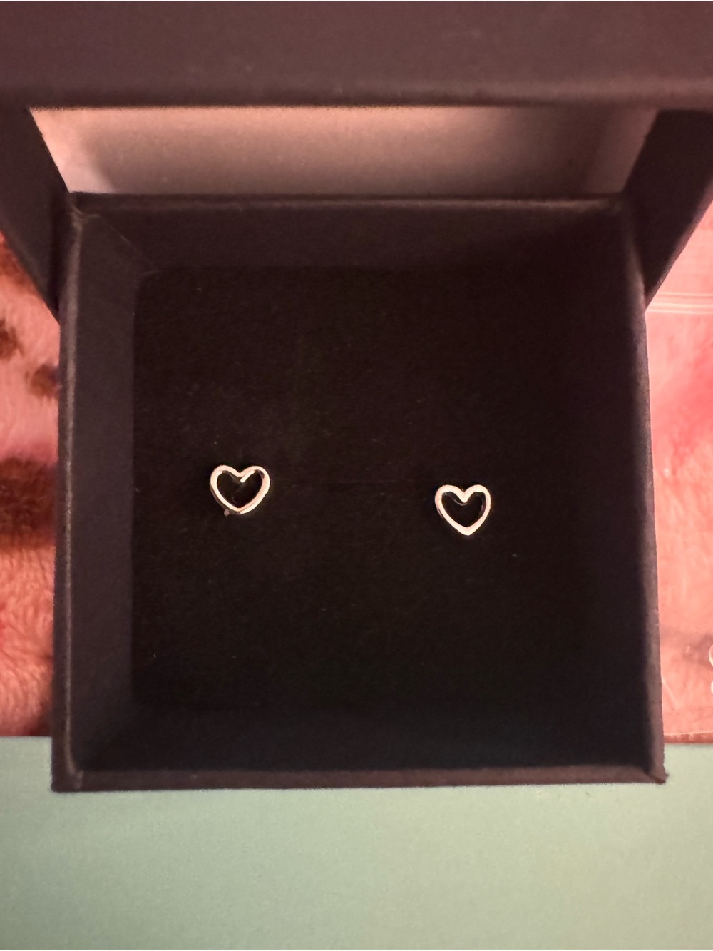 Classic Silver Heart Stud Earrings - Delicate Open Heart